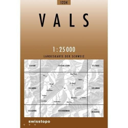 Achat Carte randonnées swisstopo - Vals - 1234