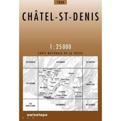 Achat Carte randonnées swisstopo - Châtel-St-Denis - 1244