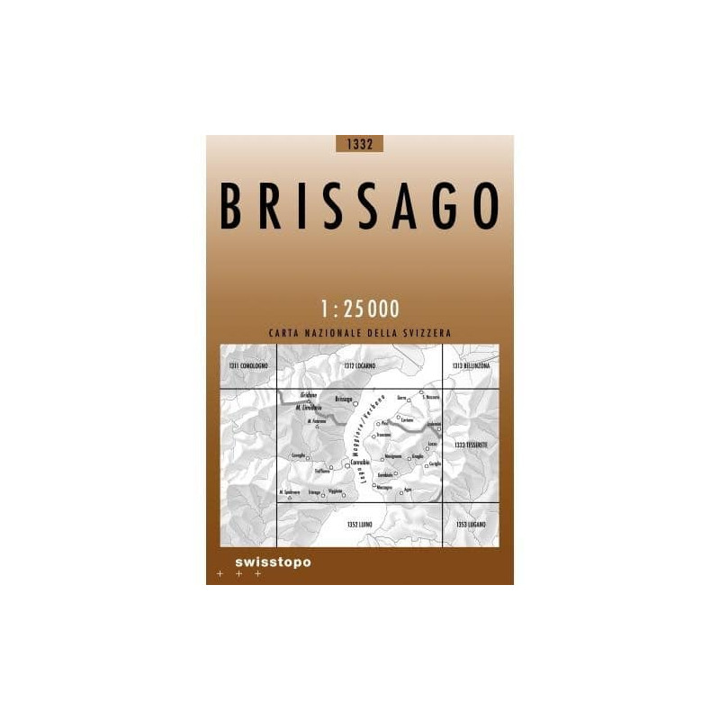 Achat Carte randonnées swisstopo - Brissago - 1332 Achat Carte randonnées swisstopo - Brissago - 1332
