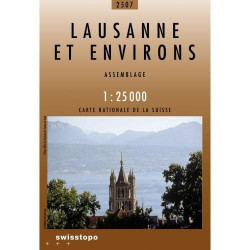 Achat Carte randonnées swisstopo - Lausanne et environs - 2507