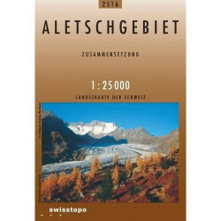 Achat Carte randonnées swisstopo - Aletschgebiet - 2516