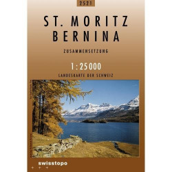 Achat Carte randonnées swisstopo - St. Moritz - Bernina - 2521