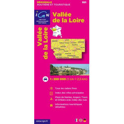Achat Carte routière IGN - Vallée de la Loire - R21