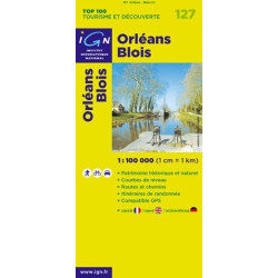 Achat Carte routière TOP 100 IGN - Orléans Blois - 127