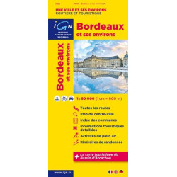 Achat Carte routière IGN - Bordeaux et ses environs