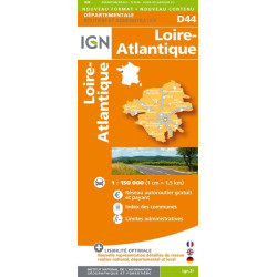 Achat Carte routière IGN - Loire-Atlantique - D44