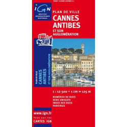 Achat Plan de ville - Cannes, Antibes - IGN