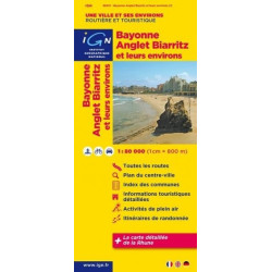 Achat Carte routière IGN - Biarritz, Bayonne et leurs environs