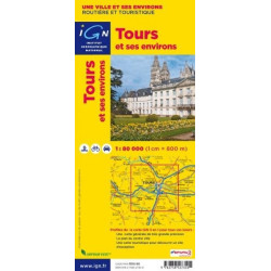 Achat Carte routière IGN - Tours et ses environs