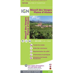 Achat Carte routière IGN - Massif des Vosges