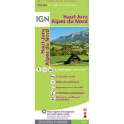 Achat Carte routière IGN - Haut Jura, Alpes du Nord