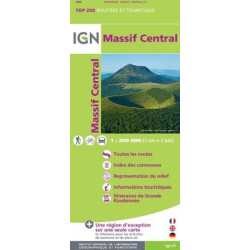 Achat Carte routière IGN - Massif central