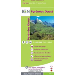 Achat Carte routière IGN - Pyrénées ouest
