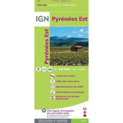 Achat Carte routière IGN - Pyrénées est