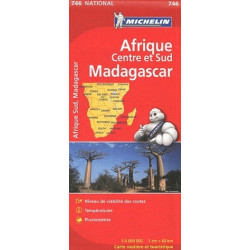 Achat Carte routière Michelin - Afrique centre et sud Madagascar - 746