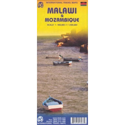 Achat Carte routière - Malawi, Mozambique - ITM
