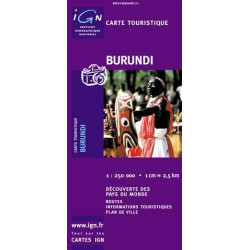 Achat Carte routière IGN - Burundi