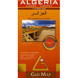 Achat Carte routière - Algérie - Gizimap