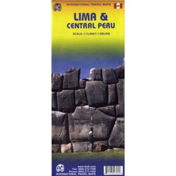 Achat Carte routière - Lima / Pérou centre - ITM