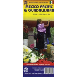 Achat Carte routière - Mexique Côte Pacifique, Guadalajara - ITM