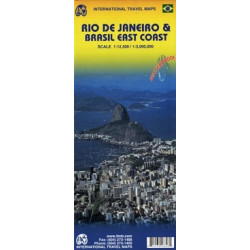 Achat Carte routière - Rio de Janeiro et Brésil côte est - ITM