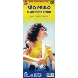 Achat Carte routière - Sao Paulo et Brésil Sud - ITM