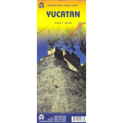Achat Carte routière - Yucatan - ITM