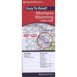 Achat Carte routière - Montana, Wyoming - Rand Mac Nally