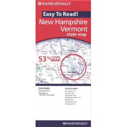 Achat Carte routière - New Hampshire, Vermont  - Rand Mac Nally
