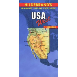 Achat Carte routière - Usa West - Hildebrand