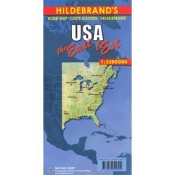 Achat Carte routière - Usa East - Hildebrand