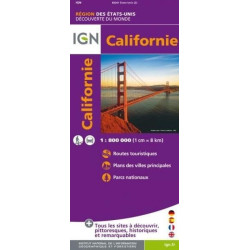 Achat Carte routière IGN - Californie