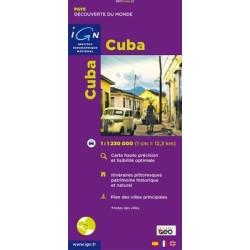 Achat Carte routière IGN - Cuba