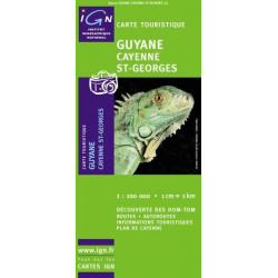 Achat Carte routière IGN - Guyane, Cayenne St Georges