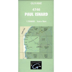 Achat Carte routière IGN - Guyane, Paul Isnard