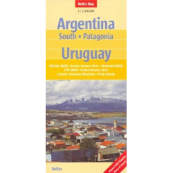 Achat Carte routière - Argentine Sud, Patagonie, Uruguay - Nelles