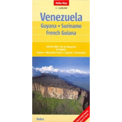 Achat Carte routière - Vénézuela, Guyana, Suriname, French Guiana - Nelles