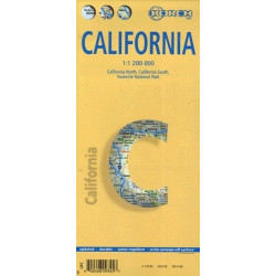 Achat Carte routière - Californie - Borch Map