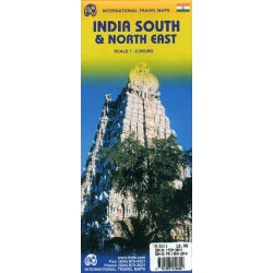 Achat Carte routière - Inde Sud et Nord-Est - ITM