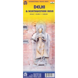 Achat Carte routière - Delhi, Inde Nord-Ouest - ITM
