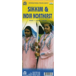 Achat Carte routière - Sikkim Inde nord-est - ITM