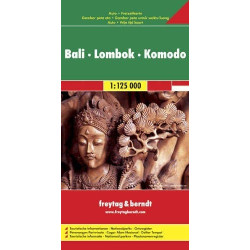Achat Carte routière - Bali, Lombok, Komodo - Freytag