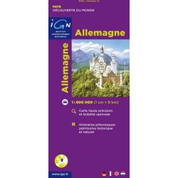 Achat Carte routière - Allemagne - IGN