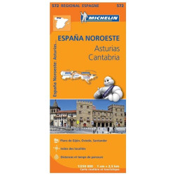 Achat Carte routière Michelin - Asturies, Cantabrie - 572