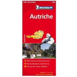Achat Carte routière Michelin - Autriche nouvelle édition - 730