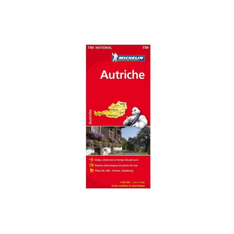 Achat Carte routière Michelin - Autriche  nouvelle édition  - 730