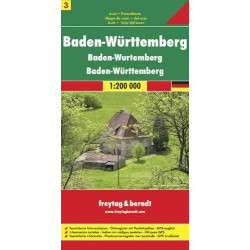 Achat Carte routière - Bade, Wurtemberg -Freytag