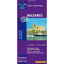 Achat Carte routière - Baléares - IGN