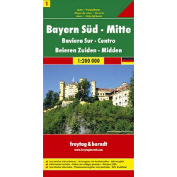 Achat Carte routière - Bavière Centre et  Sud - Freytag