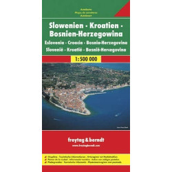 Achat Carte routière - Slovénie, Croatie, Bosnie Herzegovine - Freytag